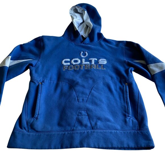 Indianapolis Colts Sweatshirt Men's Fleece Lined Hoodie, 2 Front Pockets, Sz S - Picture 1 of 9